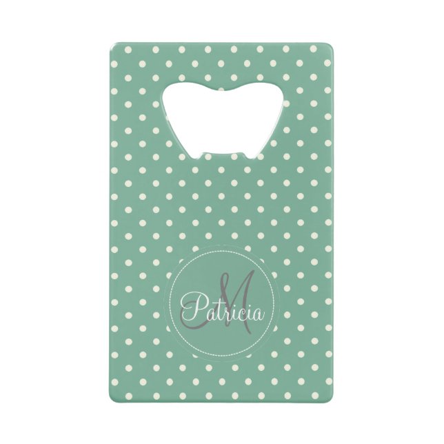 Add A Touch Of Warm Mint Green & White Dots Colour (Front)