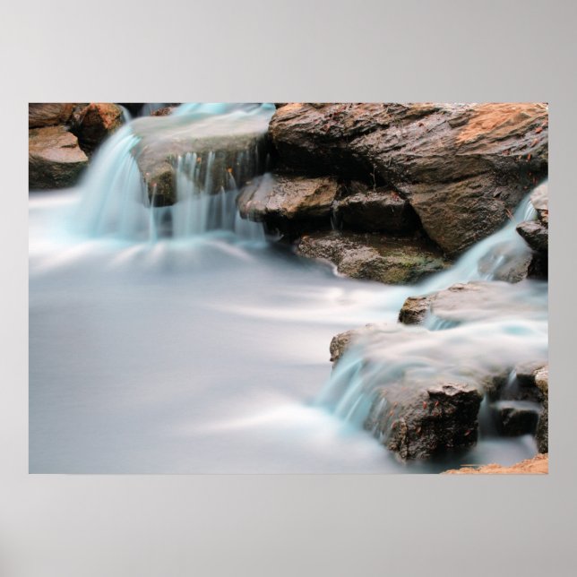 Add An Inspirational Quote Silky Garden Waterfall Poster (Front)