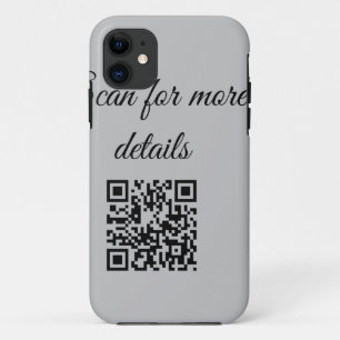 add and scan q r code here add text name here Case-Mate iPhone case