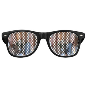 Add Anniversary Photo Customise Retro Sunglasses