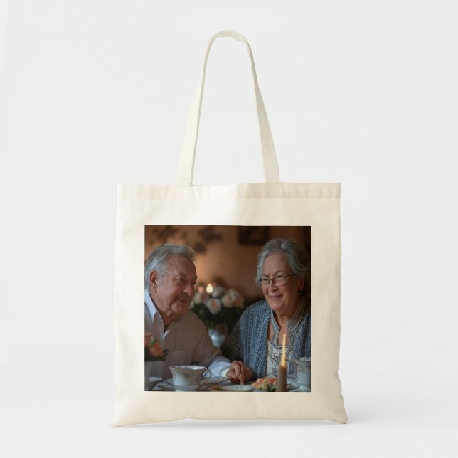Add Anniversary Photo Customise Tote Bag (Front)