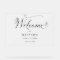 Add Any Event, Chic Welcome Frosted Acrylic Sign