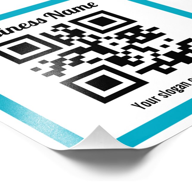 Add Any Website’s URL & Instantly Create a QR code Photo Print (Corner)