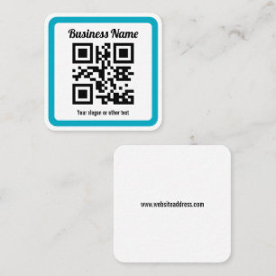 Add Any Website’s URL & Instantly Create a QR code Square Business Card