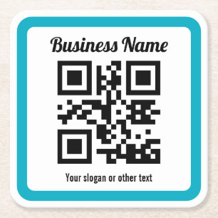 Add Any Website’s URL & Instantly Create a QR code Square Paper Coaster