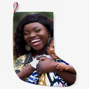 Add Baby Photo Customize Personalize Small Christmas Stocking