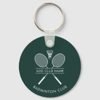 Add Badminton Club Name Rackets Icon Custom Green