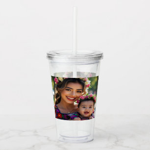 Add Beautiful Baby Photo Personalize Acrylic Tumbler