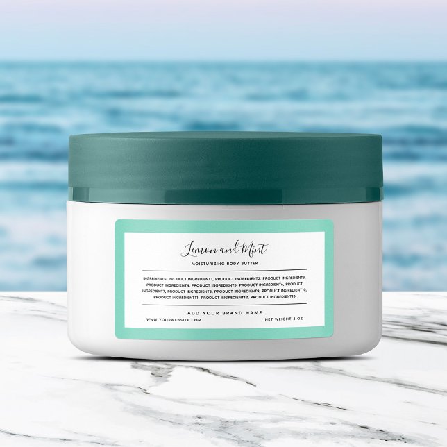 Add Brand and Editable Border Ingredients List Label (Creator Uploaded)