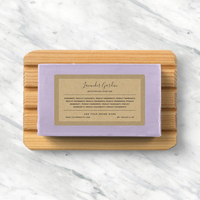 Add Brand Calligraphy Ingredients Kraft Labels (Creator Uploaded)