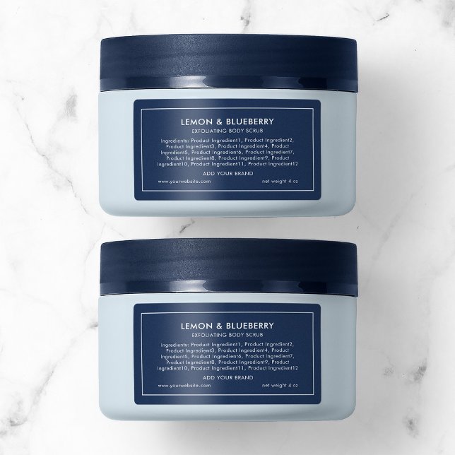 Add Brand Editable Colour Modern Ingredients Label (Creator Uploaded)