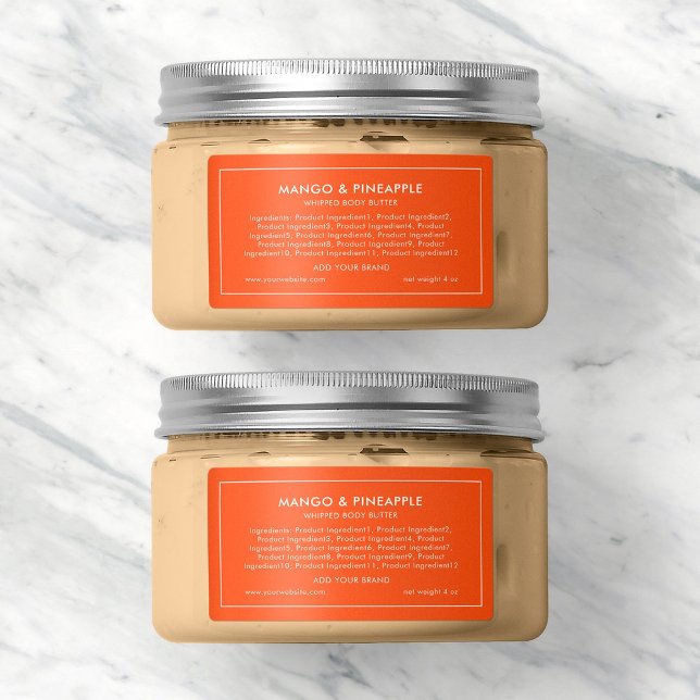 Add Brand Editable Colour Modern Ingredients Label (Creator Uploaded)