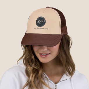 Add Brand Logo and Company Website New Employee Trucker Hat