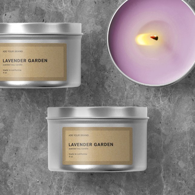 Add Brand Minimalist Border Kraft Product Label (Creator Uploaded)