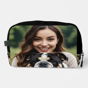 Add Bulldog Photo Personalise Customise Dopp Kit