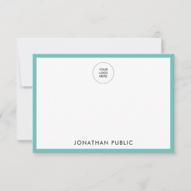 Add Business Company Logo Your Name Here Card (Front)