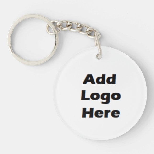 Add Business Logo and Information on Back of Key Ring (Front)