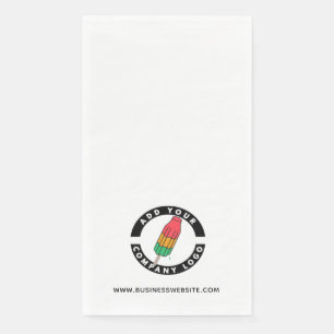 Add Business Logo and Website Custom Company Napkin