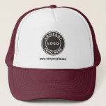 Add Business Logo and Website New Employee Trucker Hat<br><div class="desc">Add your company logo and brand identity to this trucker hat as well as your website address or slogan by clicking the "Personalise" button above. These brand-able trucker hats can advertise your business as employees wear them and double as a corporate swag. Available in other colours and sizes. No minimum...</div>