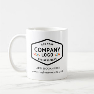 Add Business Logo Company Website Address Employee Coffee Mug