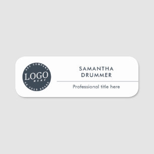 Add Business Logo Corporate Employee Name Tag