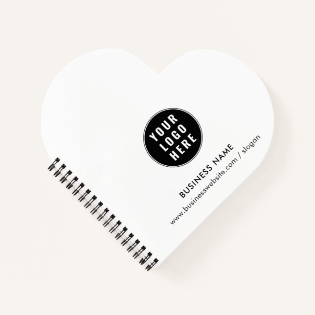 Add Business Logo Corporate Employees Notebook (Front)