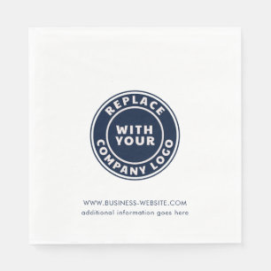 Add Business Logo Corporate Website Custom Napkin