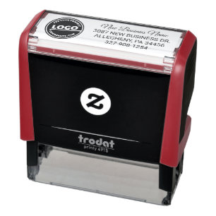 Add Business Logo Custom Return Address Self-inking Stamp