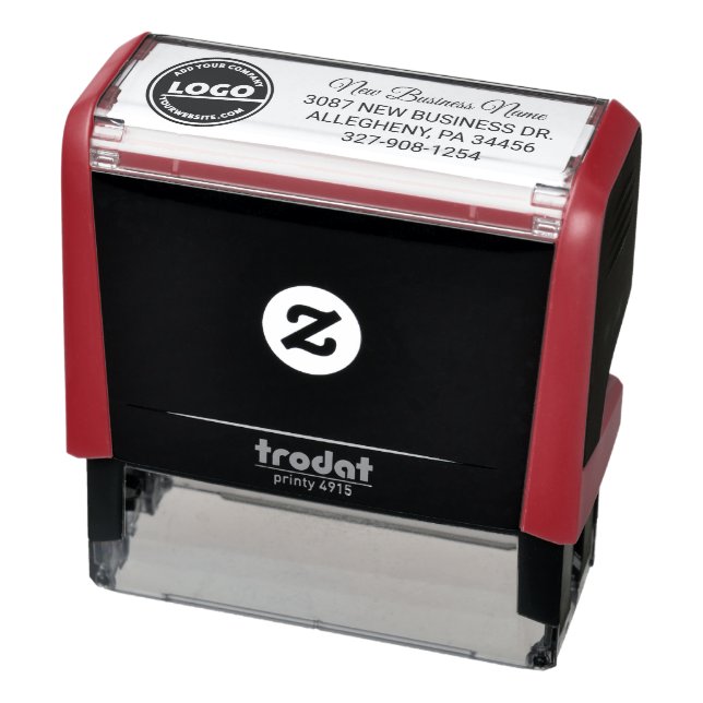 Add Business Logo Custom Return Address Self-inking Stamp (Product)