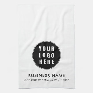 Add Business Logo Minimalist Promotional Swag Tea Towel