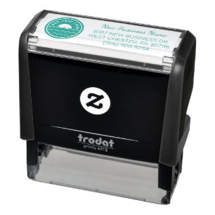 Add Business Logo Return Address Self-inking Stamp