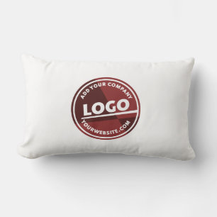 Add Business Logo Showroom Custom Lumbar Cushion