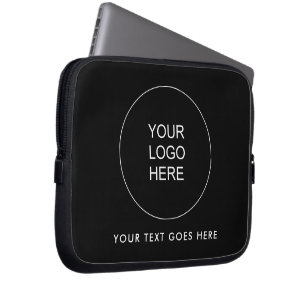 Add Business Logo Text Template Create Your Own Laptop Sleeve