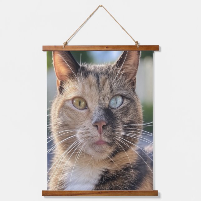 Add Cat Photo Customise Hanging Tapestry (Front)
