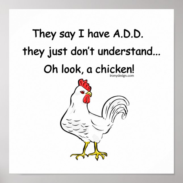 ADD Chicken Humour Poster (Front)
