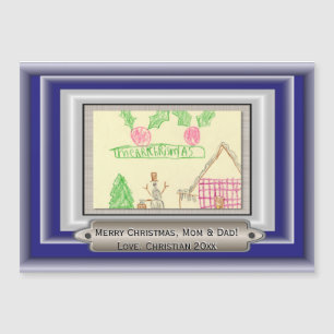 Add Child's Drawing with Custom Colour Frame