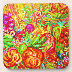 Add Colour to Your Style with Floral Artwork Coaster
