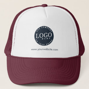 Add Company Logo and Business Website Staff Trucker Hat