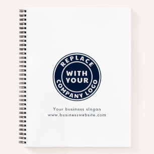 Add Company Logo DIY Business Branded Promotional Notebook