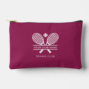 Add Country Club Name Tennis Team Any Colour Accessory Pouch