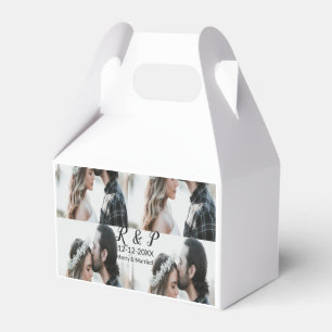 Add couple photo merry married add date year favour box