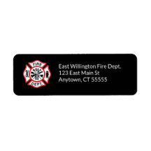 Add Custom Fire Department Logo Return Address
