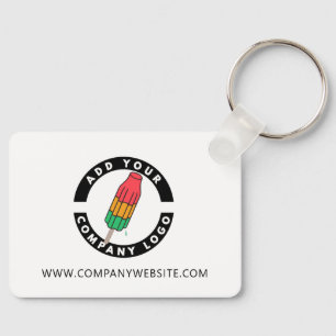 Add Custom Logo Business Brand Employee Swag Key Ring
