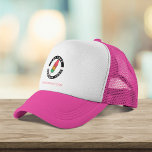 Add Custom Logo Business Brand Employee Swag Trucker Hat<br><div class="desc">Add your brand logo and custom text to this trucker hat that's perfect for creating brand awareness or as an advertising medium. Available in other colours and sizes. No minimum order quantity and no setup fee.</div>