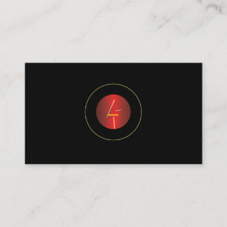 Add Custom  logo  in circle bg black  Business Card