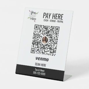Add Custom Logo    Use Venmo Pay Pedestal Sign