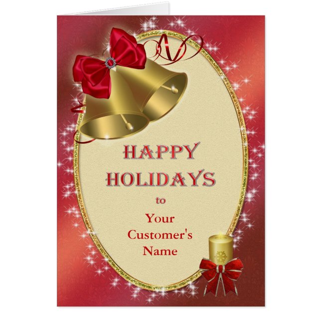 Add customers name to Corporate Christmas (Front)