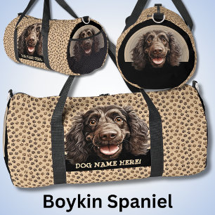 Add Dog Name or Your Name, Boykin Spaniel Duffle Bag