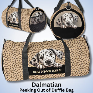 Add Dog Name or Your Name,  Dalmatian Duffle Bag