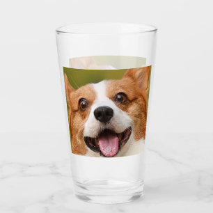 Add Dog Photo Personalised Customised Glass